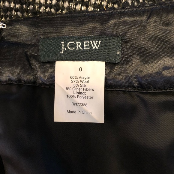 J.Crew tweed metallic pencil skirt - Picture 7 of 7